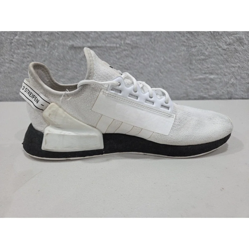 adidas NMD R1 V2 OVERBRANDED 2020 White Black H02537 Men's Sz 9.5